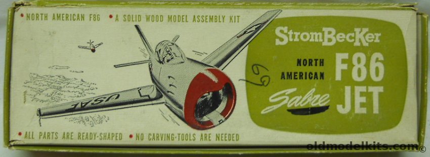 StromBecker North American F-86 Sabre Jet - Flip Top Box Issue, C44-69 plastic model kit